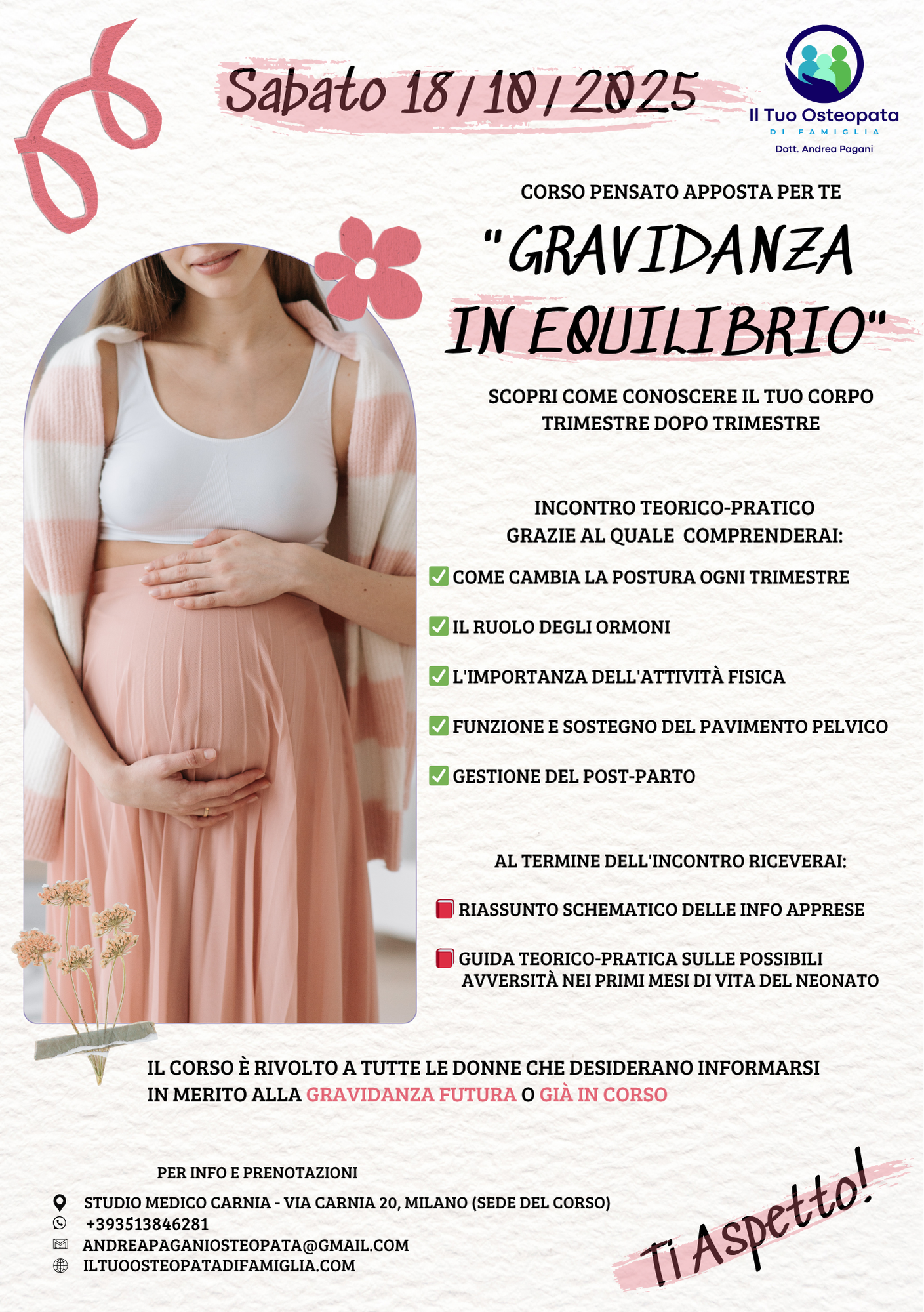"Gravidanza in Equilibrio" - Corso teorico-pratico per le mamme di domani